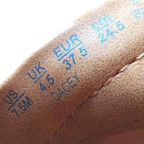 Zodiac Dacey Chestnut Suede Ankle Boots Women’s 7.5 Western Buckle Strap Side Zi - Picture 9 of 12